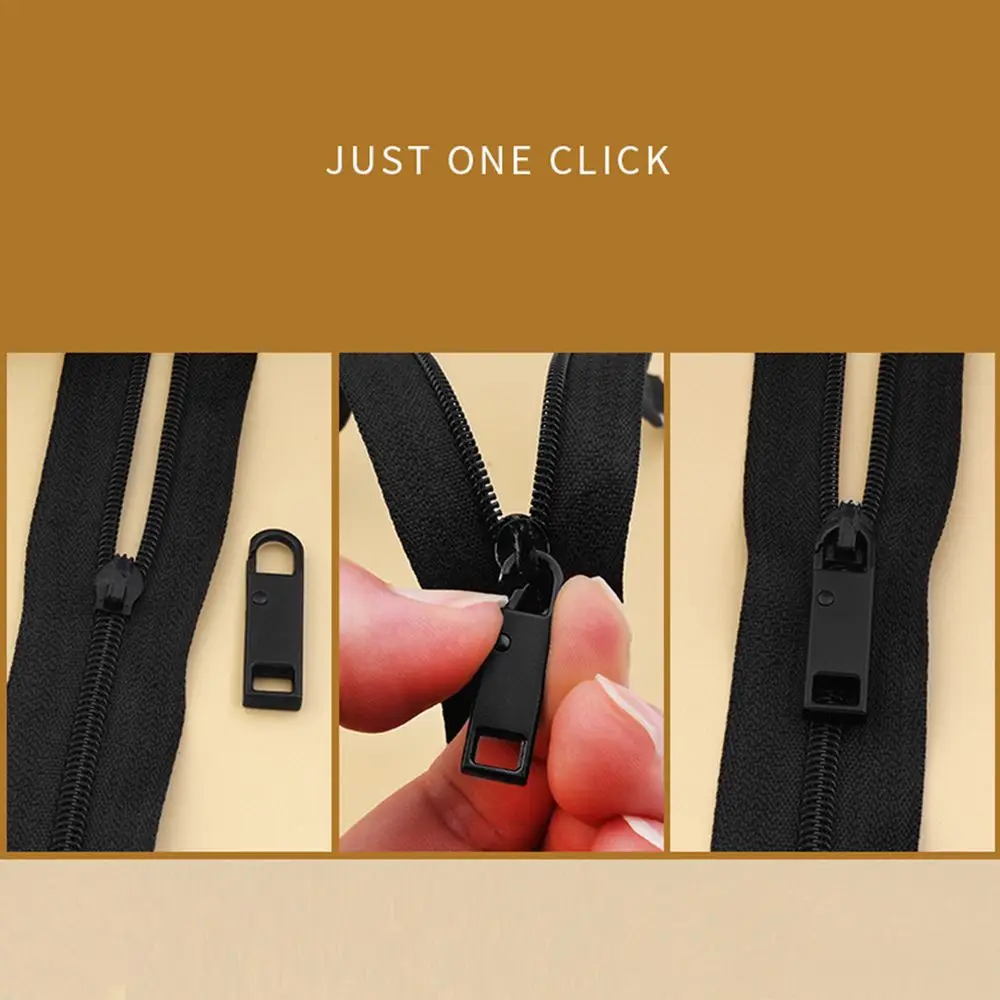 Detachable Metal Zipper Head Broken Buckles Replacement Zipper Repair Kit 5pcs zipper repair kit zipper heads