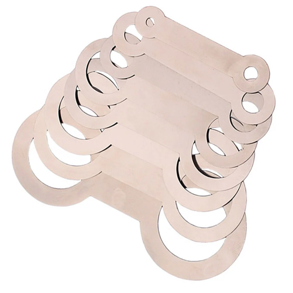 Saxophone Adjustment Pad Leveling Tool Iron Repair Instrument Pads 8 PCS/Set Silver saxophone accessories saxophone pads saxophone cleaning tools