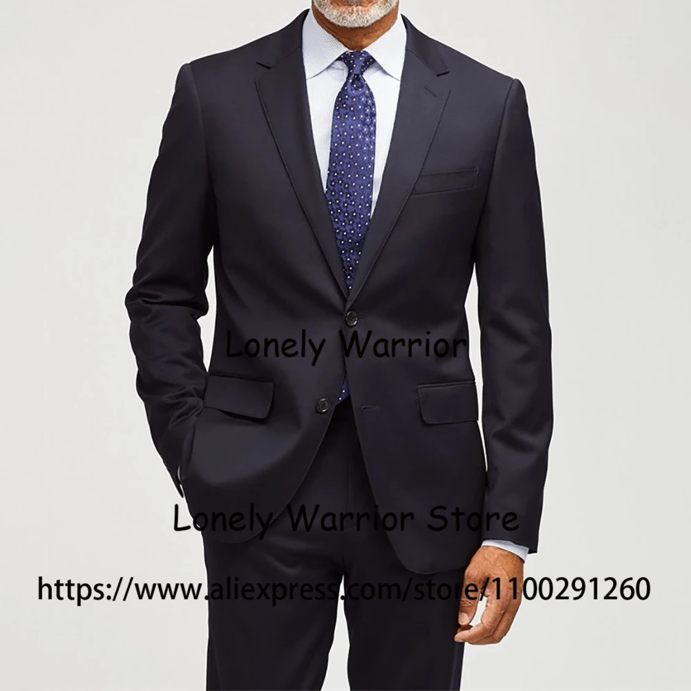

Classic Black Suits For Mens Slim Fit Business Blazer Hombre Wedding Groom Tuxedo Daily 2 Piece Set Jacket Pants Costume Homme