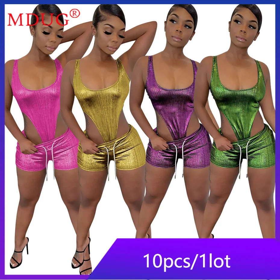 10sets Bulk Items Wholesale Lots Summer Bodysuits Jumpsuit Shorts 2 Piece  Set Outfits Women Tracksuit Fashion Sport Suits M9398 - Short Sets -  AliExpress