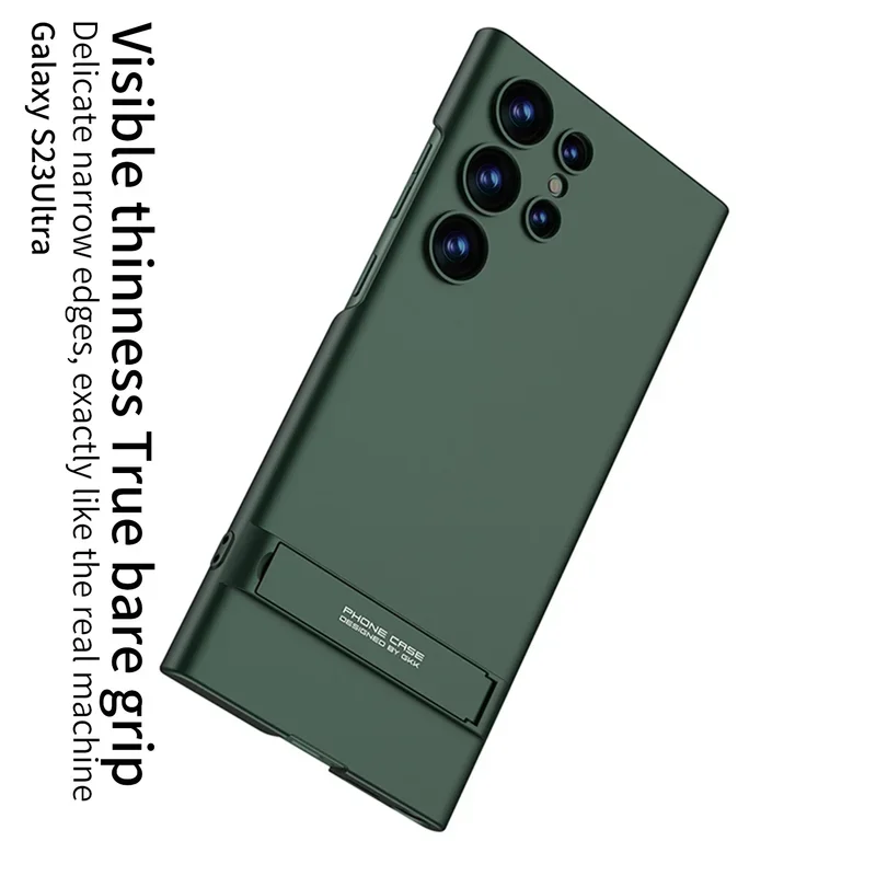 Ultra-Thin Skin-Friendly Matte Shockproof Protective Cover with Adjustable Bracket