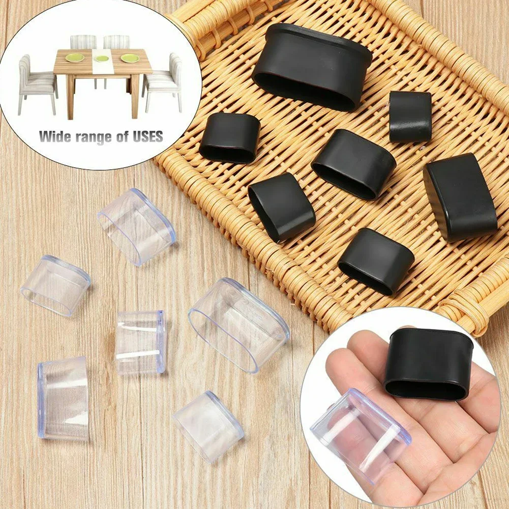 Oval Covers Chair Leg Cap 10Pcs Patio Rubber Floor Protectors For Outdoor Furniture Garden Office 2022 Durable