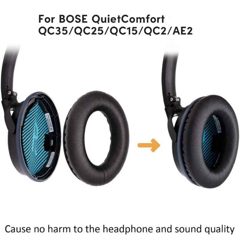 

Дышащие амбушюры для наушников QC35 QC15 QC25 Удобные для кожи амбушюры 45BA