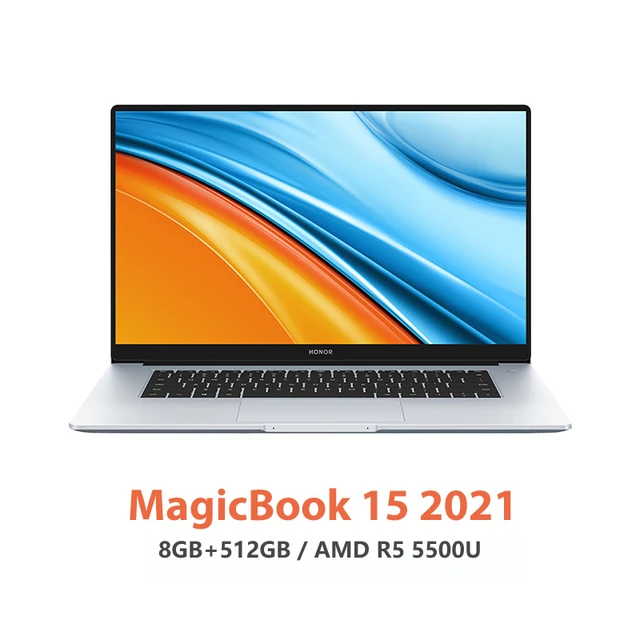  New Laptop Honor MagicBook 15 2021 [15.6 ",AMD R5/R7 5500U/5700U,16G,512GB Ryzen SSD IPS Ultrabook,Win10/11 Notebook 1920×1080