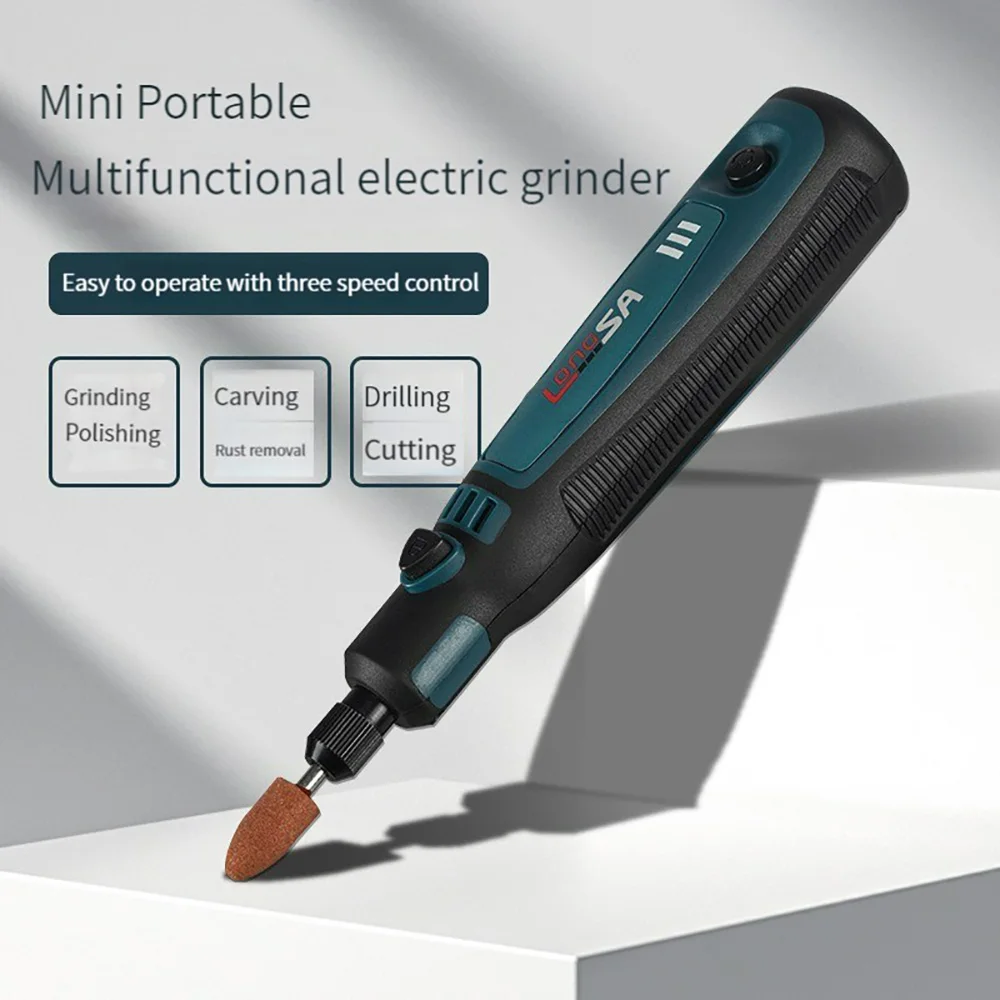 5000-10000-15000r/min Engraving Pen Wireless Electric Grinder Set Rechargeable Mini Grinder Micro Rotary Tool Jade Carving Drill 5