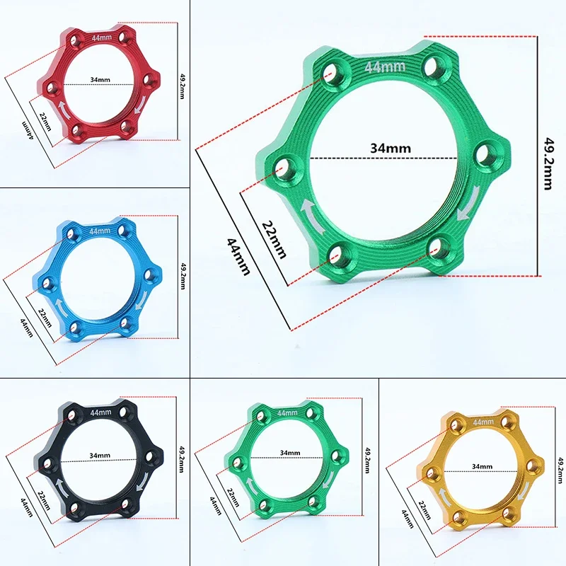 1*Bicycle Bike Rotary Screw Thread Hub Flange Adapter Brake Disc Base Rotary Hub Brake Disc Threaded Base Cycling Parts mountain bicycle disc brake bicycle disc brake bike brake rotor mountain bike disc brake