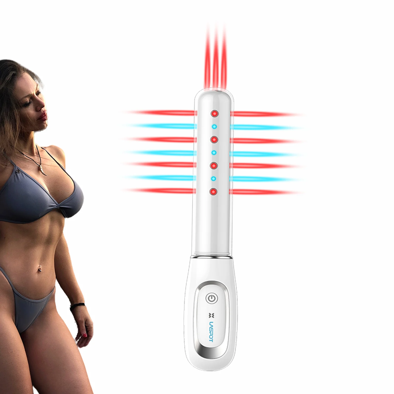 

Hot Sale Female 31 Beams Laser Blue Light Therapy Device Soft Vaginal Tightening Massager