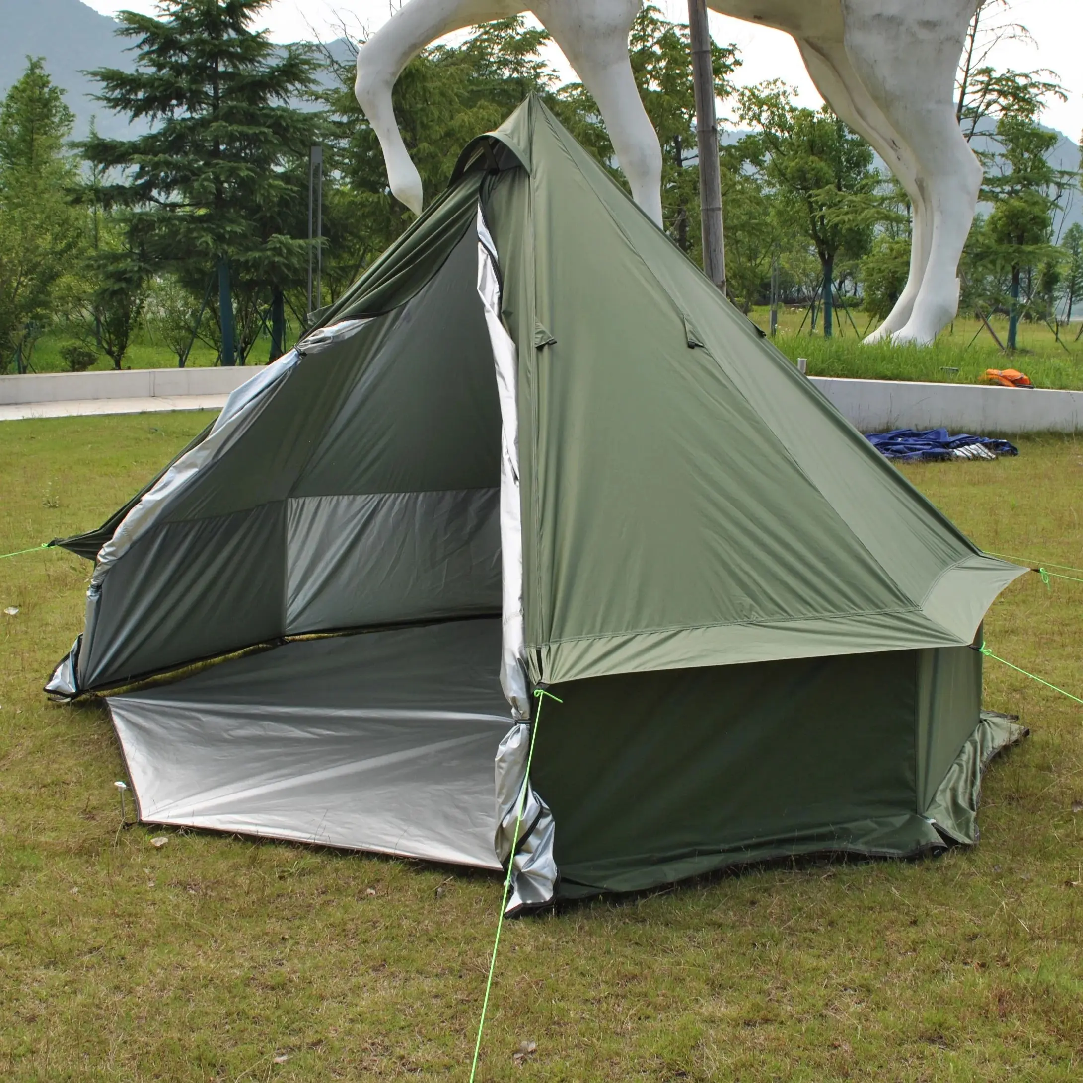 グランピングパオテント、210Dオックスフォード防風、ファミリー