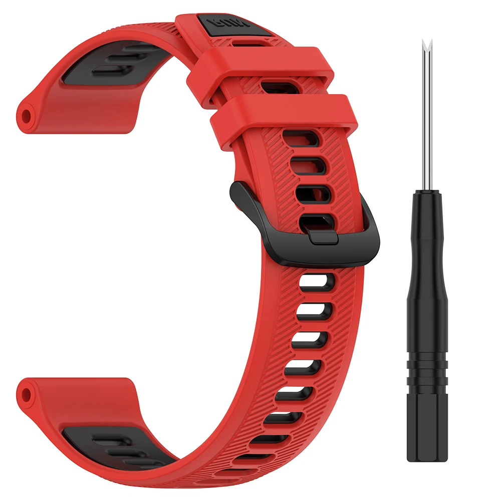 Two-Tone Silicone Sports Strap Replacement Bracelet Watchband