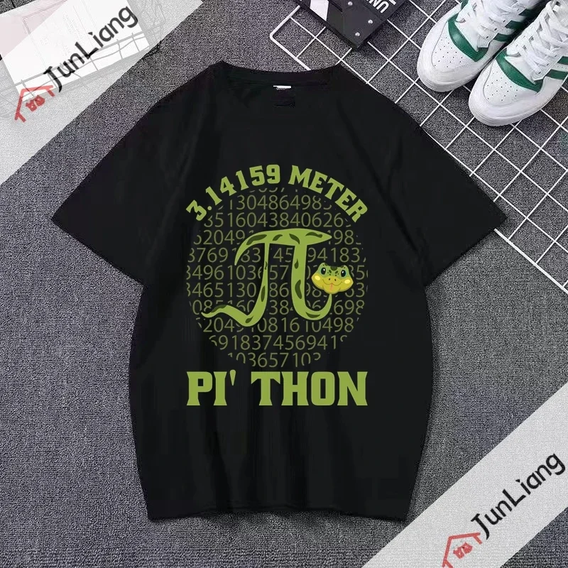 Pi Day Humor T-Shirt Short-Sleeve Unique Men's Tshirt Summer Math Algebra Teacher Gift Mathematics Cartoon Tee Shirt