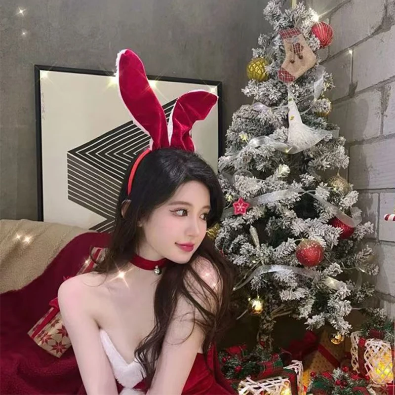 Sweet Cartoon Extra Large Plush Rabbit Ear Headband Cute Long Rabbit Ear Headband Bunny Hairband Anime Cosplay Hair Accessories