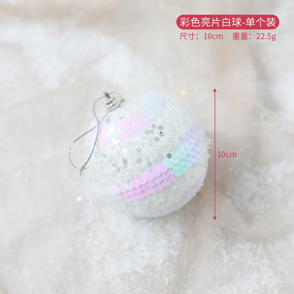 thumbnail image 1 of Christmas Decorations White Foam Balls Snowballs Christmas Tree Decoration Hangings, 1 of 5