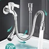 Universal Faucet Extenders Tube 360 Rotation Anti-Splash Head Nozzle Aerator Bendable Sink Extension Hose Kitchen Accessories 2