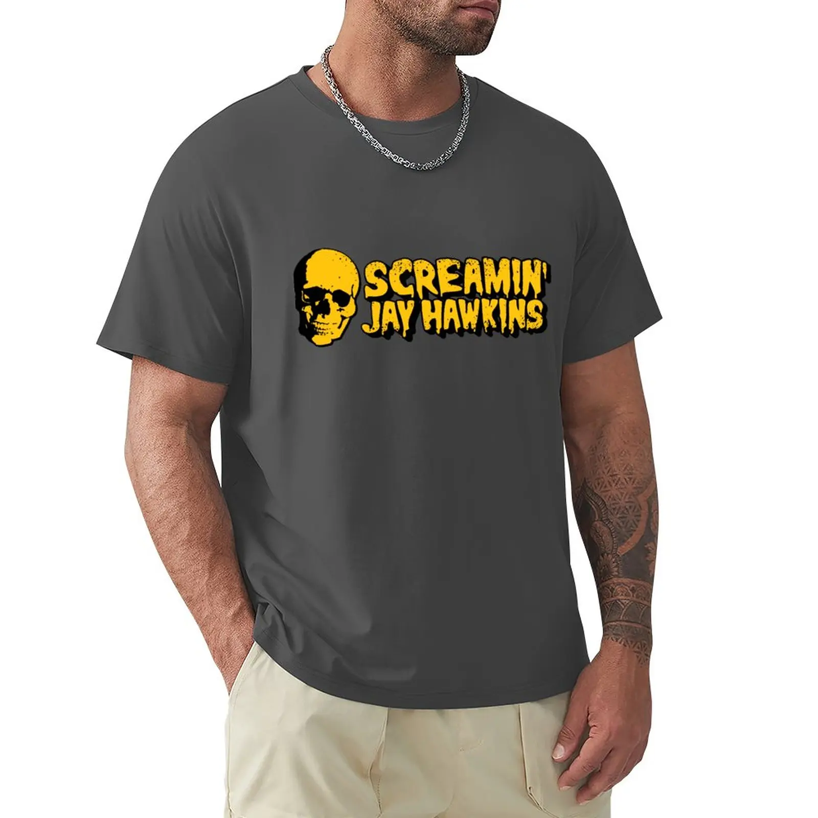 

Screamin' Jay Hawkins T-Shirt customized t shirts Tee shirt summer clothes boys animal print shirt designer t shirt men