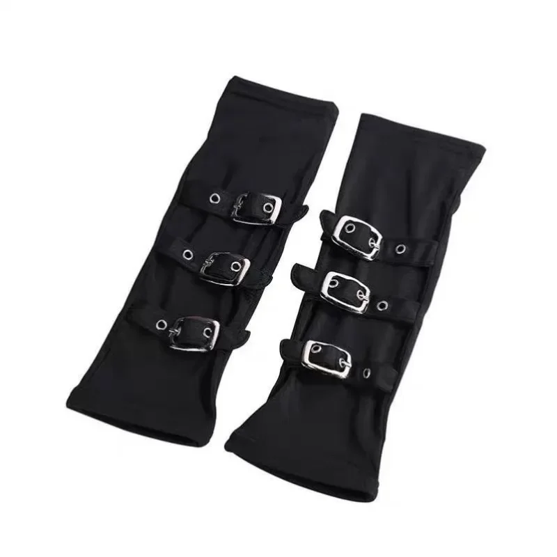 Y2K Personalisierte Schnalle Punk Stil Damen Fingerlose Handschuhe Luo Hip Hop Stil Bühnenaufführung Street Dance Ärmel – Detail 11