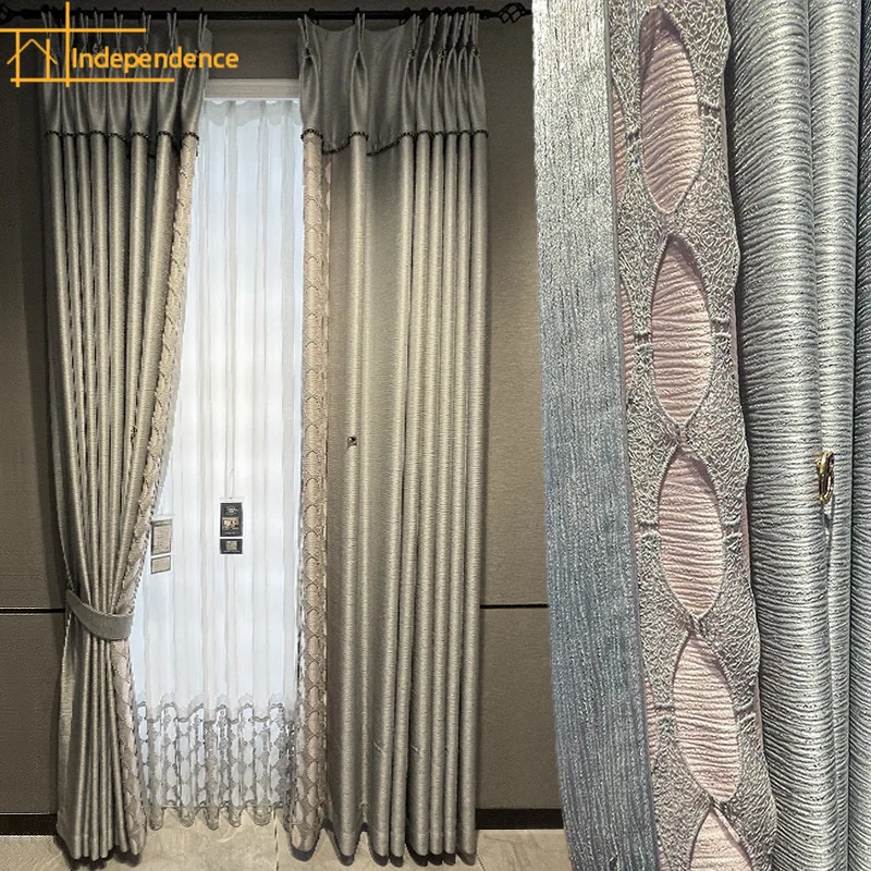 Новинка французская роскошная кружевная полая вышивка затемняющие шторы для