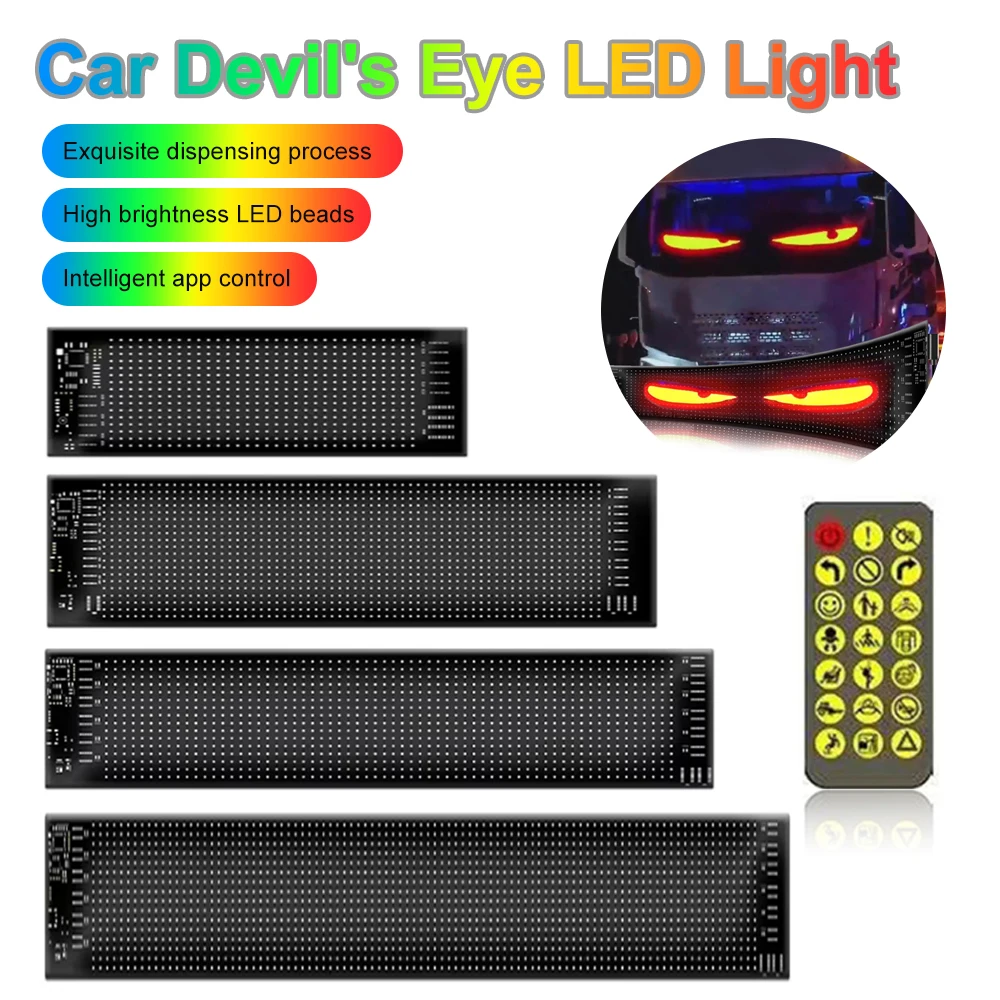 LED Demon Eyes Light Bluetooth APP Programmable Matrix Pixel Panel Advertising Light Flexible LED DIY Decoration led message board,led display board,led advertising box