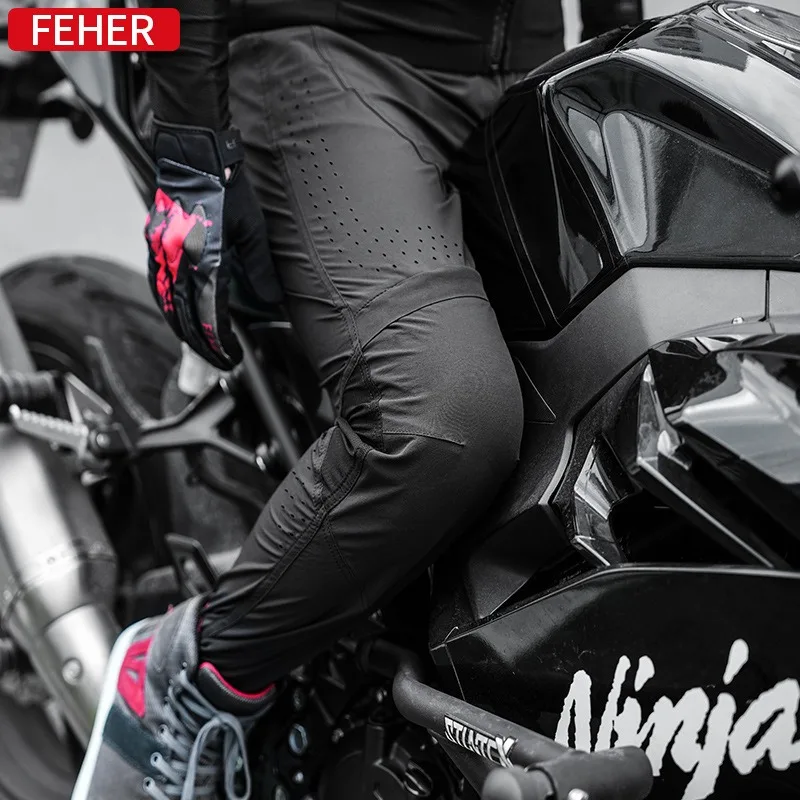 FEHER XJ-317motorcycle 라이딩 남성용 바지, 오프로드 오토바이 카고 바지, 추락 보호 의류, CE 라이딩 보호 의류