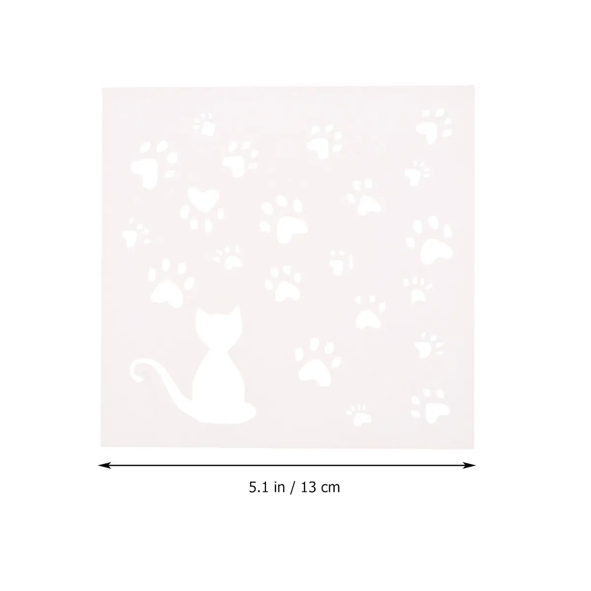 3Pcs DIY 할로우 스텐실 낙서 예술 저널링을 위한 고양이 패턴 드로잉 템플릿 스케치북 공예 제작 상상력 향상