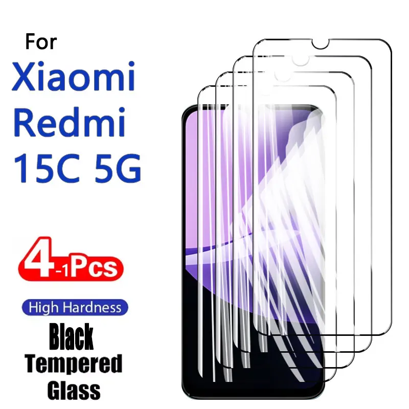 Premium Tempered Glass Screen Protector for Xiaomi Redmi 15C - Anti-Scratch, Case-Friendly, High-Definition Clarity