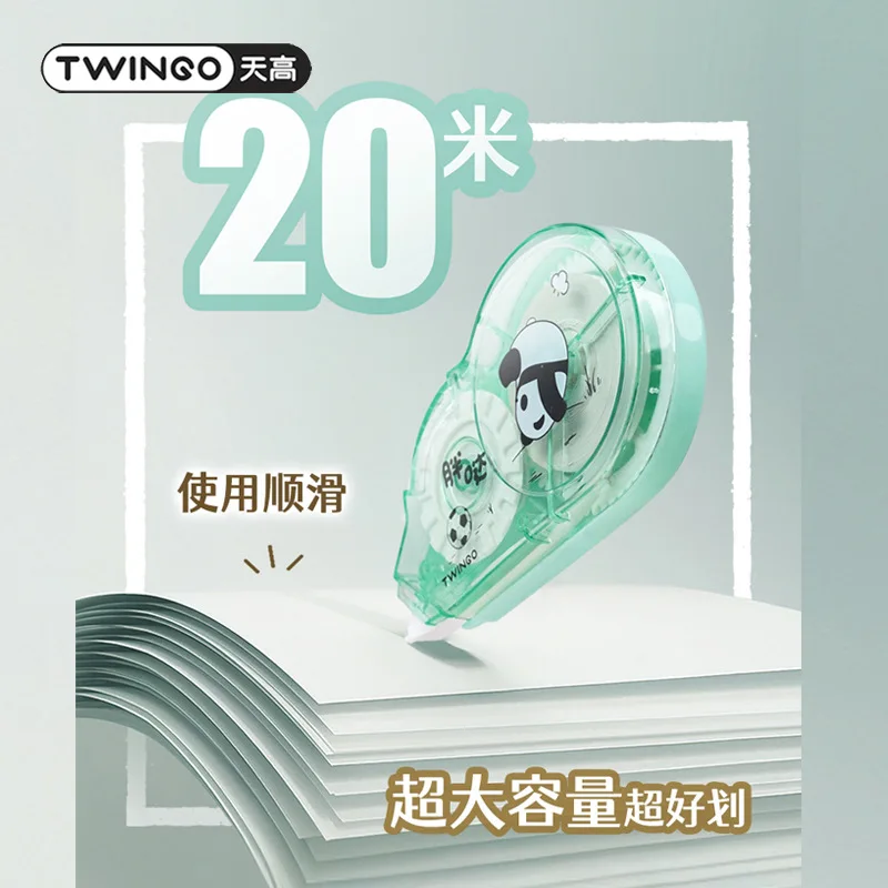 20M Cute Panda Large Capacity White Out Correction Tape Corector Accessories School Office Supplies Cute Stationery Prizes correction tape