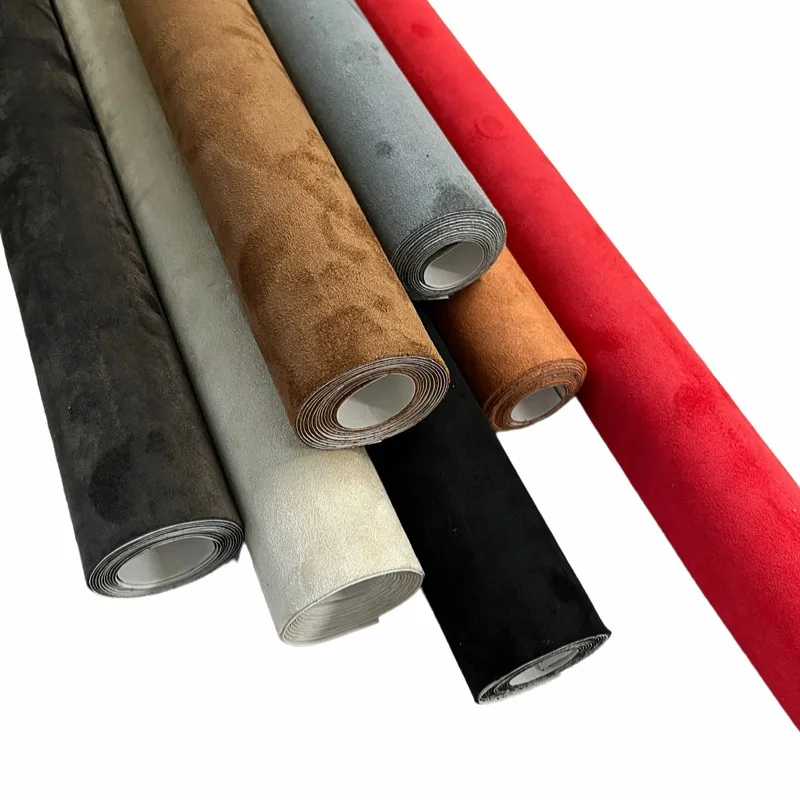 Description Picture 2 of itemSuede Self-adhesive Leather Roll DIY Car Interior Modification Velvet Fabric Sticker Adhesive Cloth Leathercraft Sofa Renovation