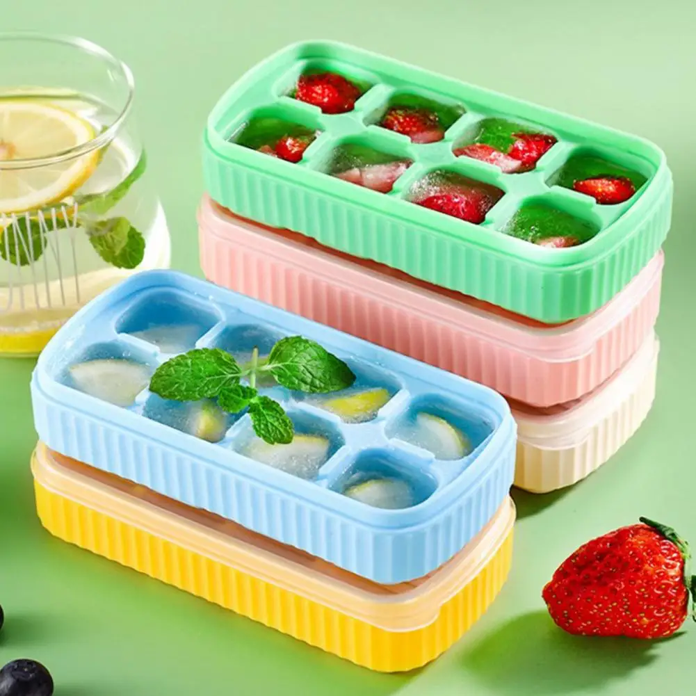 3pcs Mini Ice Cube Trays With Lids, Small Ice Cube Molds For Freezer,  Stackable Ice Tray For Whiskey Cocktails Drinks - AliExpress