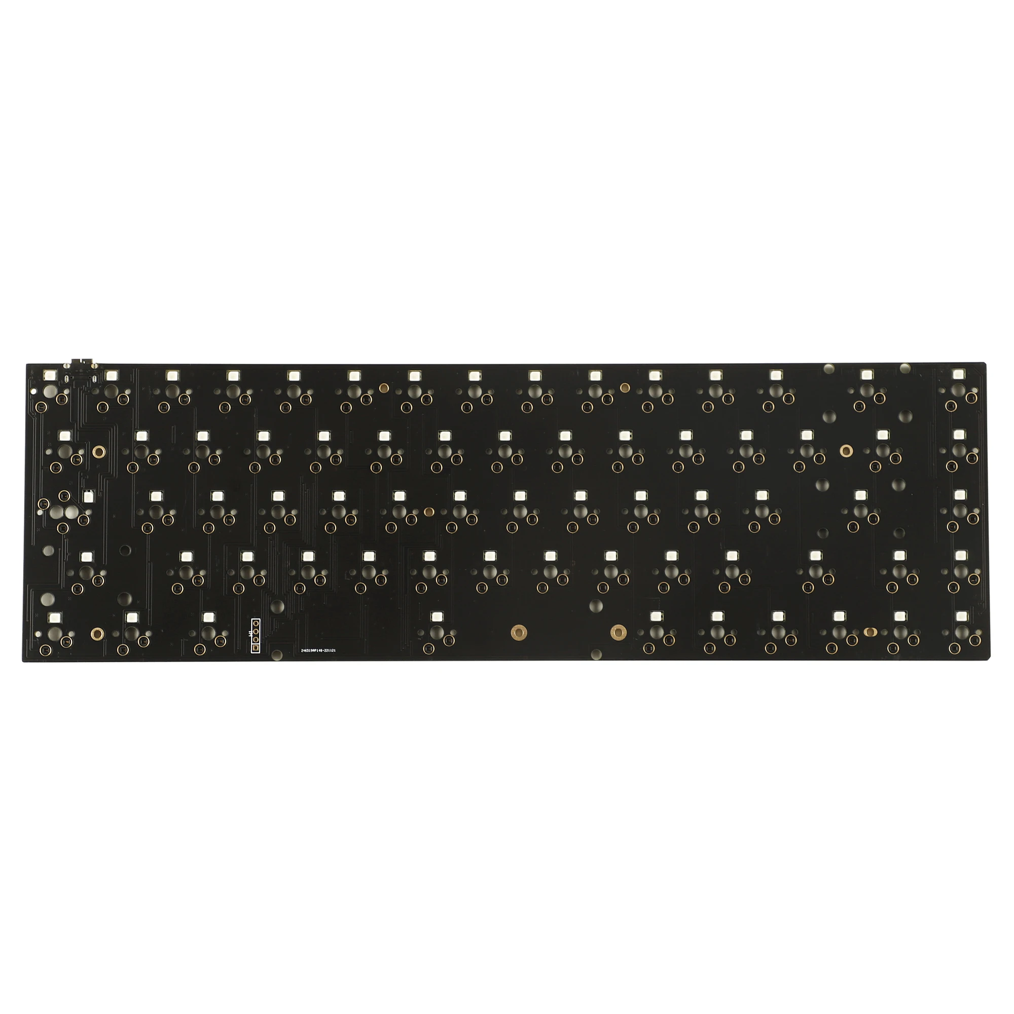 Totalmente Programável Hot-swap Pcb Underglow Rgb Switch Placa de Alumínio Rgb para Zj68 Ymd68 Tofu 65 68 Teclado Mecânico 65 - Imagem 4