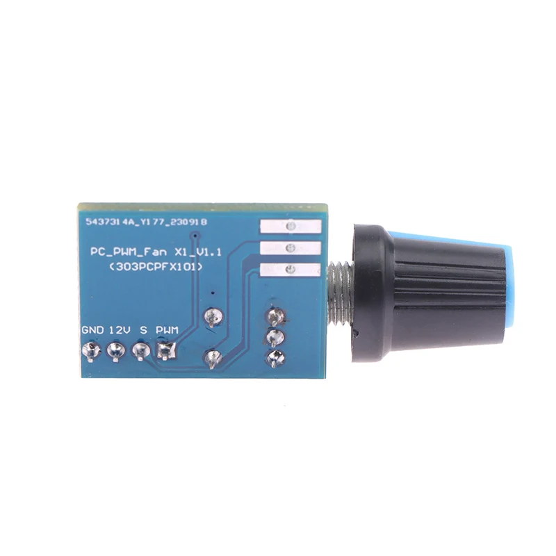 DC 12V Single Channel Fan Speed Controller PWM Speed Controller 25KHZ Motor Control With Rotary Potentiometer To Adjust 4Pin