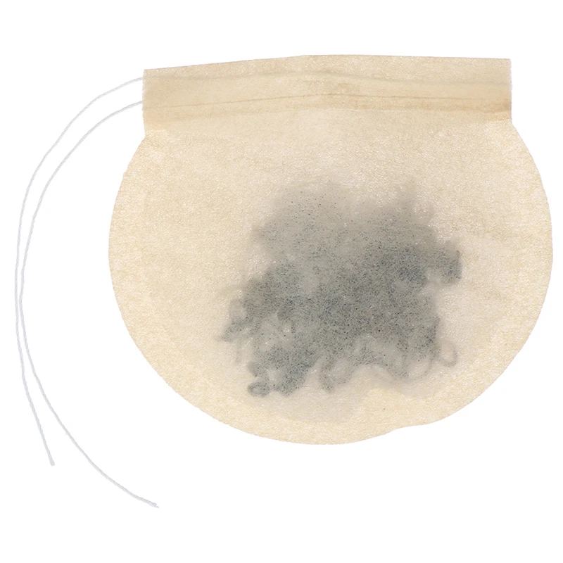 Eco-Friendly Biodegradable Drawstring Tea Filter Bags - 100 Pack