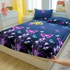 1 Piece of Bed Sheet for Bedroom 100%Polyeste Elastic Band Around Bedding Fitted Sheet Only (excluding Pillowcases) 1