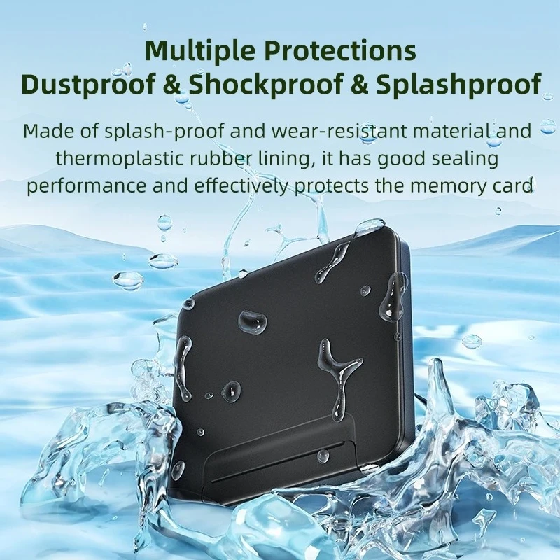Card Case Holder Water Resistant,Anti-Shock Memory Card Case for SD/Micro SD TF Card  Storage Organizer Protector Cover Storage