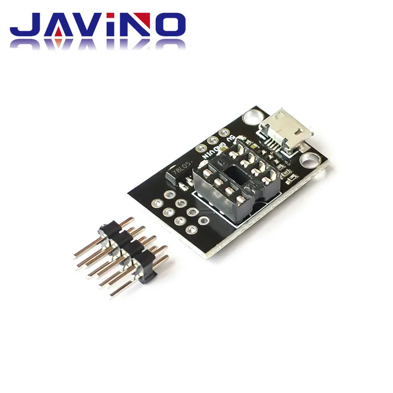 ATtiny13A / ATtiny25 / ATtiny45 / ATtiny85 Scheda nuda di programmazione per lo sviluppo ATTINY collegabile