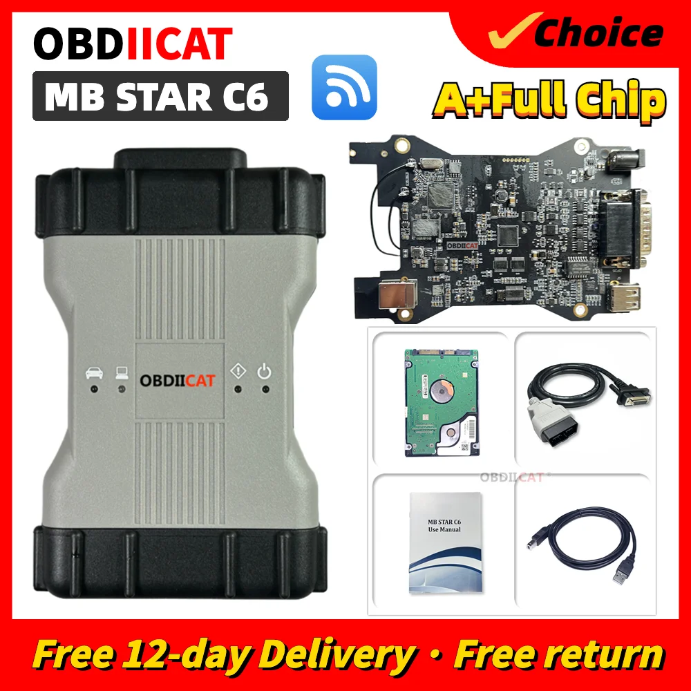 MBBENZ 자동차 진단 도구용 온라인 무료 소프트웨어 업데이트, HDD V2023.06 지지대, DOIP, CANFD, CAN, K-line Ect, MB STAR C6