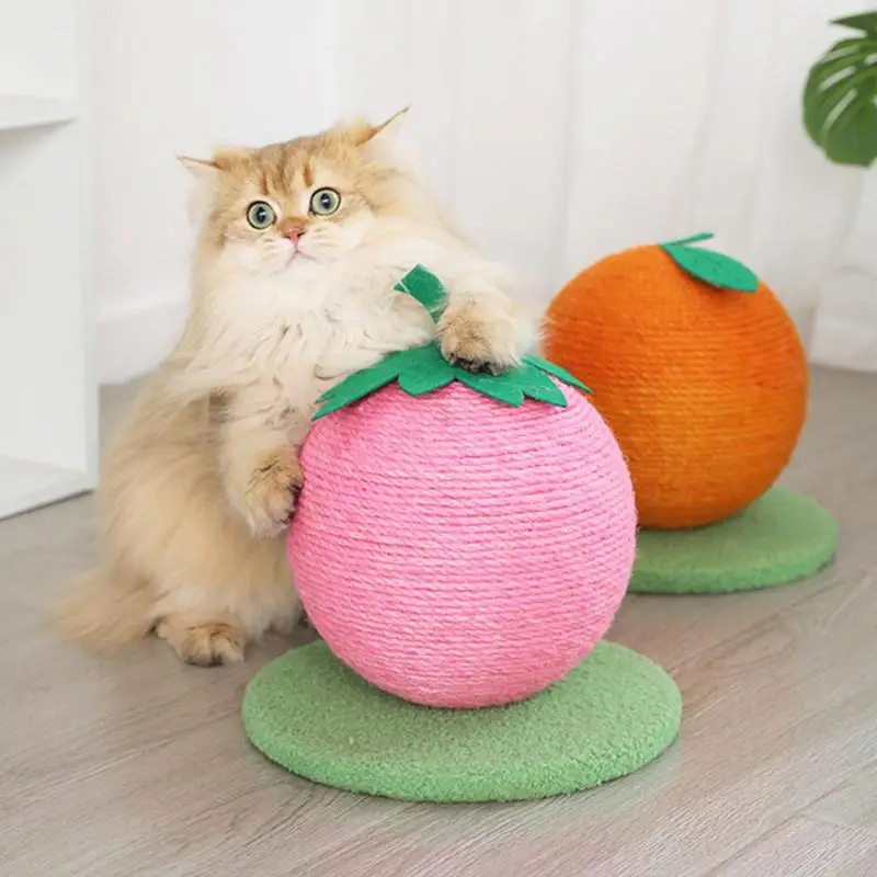 

Pet Cat Scratching Ball Toy Kitten Sisal Rope Ball Board Grinding Paws Toys Cats Scratcher Wear-resistant Furniture Supplies