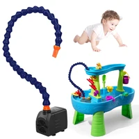 Kids Sand Water Table Pump Children's Beach Toys Outdoor Pump and Splash Shady Oasis Children DIY Parent-child Interactive Toy 1