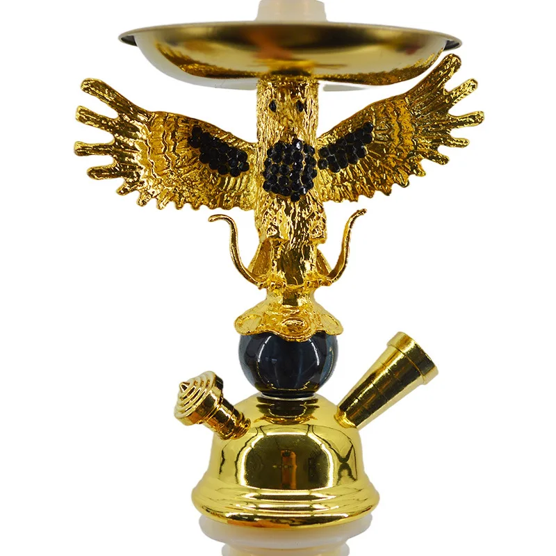 Arab Glass Eagle Shisha Hookah Set With Hookah Hose Ceramic Bowl Cachimba Nargile Sheesha Narguile Chicha Water Pipe