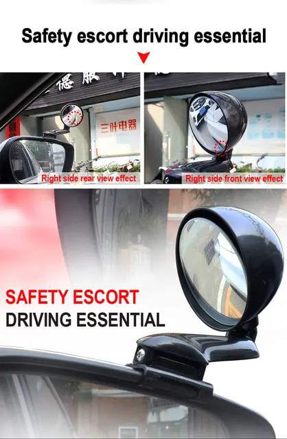 SEAMETAL Universal Auto Spiegel 360 Grad Einstellbar Breite Winkel Seite  Hinten Spiegel Blind Spot Sichtbar für Auto Parkplatz Hilfs - AliExpress