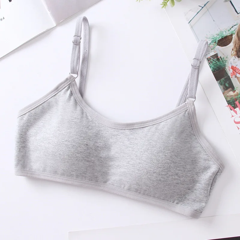 Bra for Girls cotton young girls training bra 7-12 years old children bras  Condole belt vest kids bra camisole for children Girl 