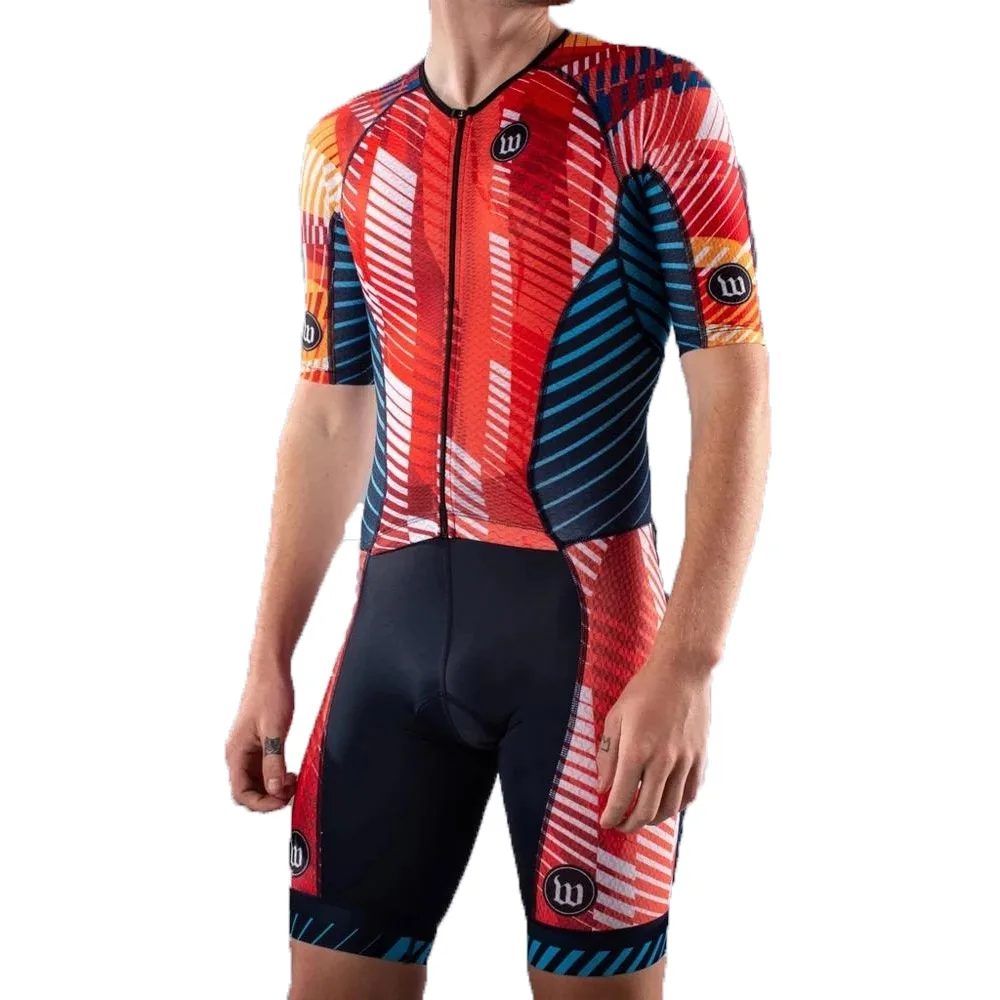 Wattie Ink Triathlon Suit 2023 Men Short Sleeve Road Bike Cycling