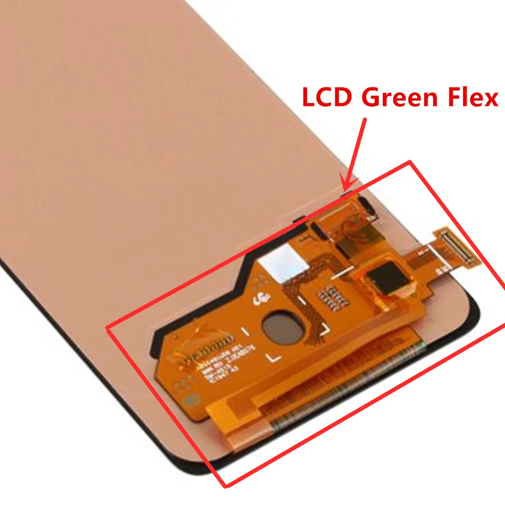 2Pcs Lcd Green Flex Repair Cable Per Samsung A40 A70 A51 A80 A90 Note 10 Lite Cof Display Touchscreen Immagine Green Flex Change