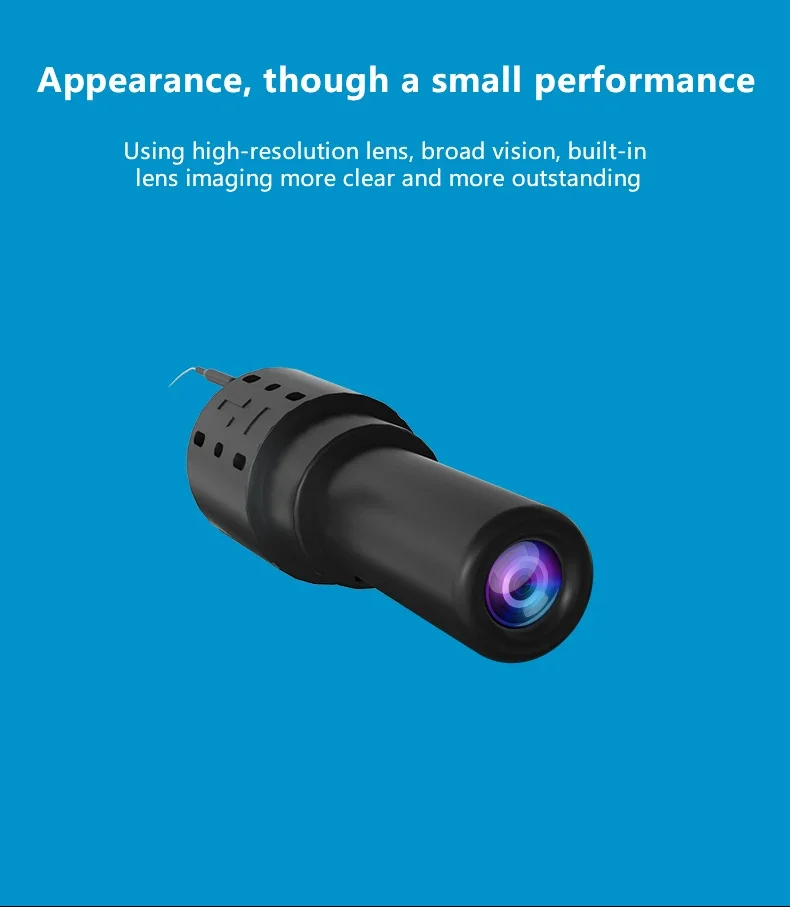 Tylny panel miniaturowej kamery z widocznymi portami