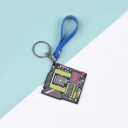 Personalized Intel CPU Keychain - Custom Solid Color Geek Gift Ornament (1)
