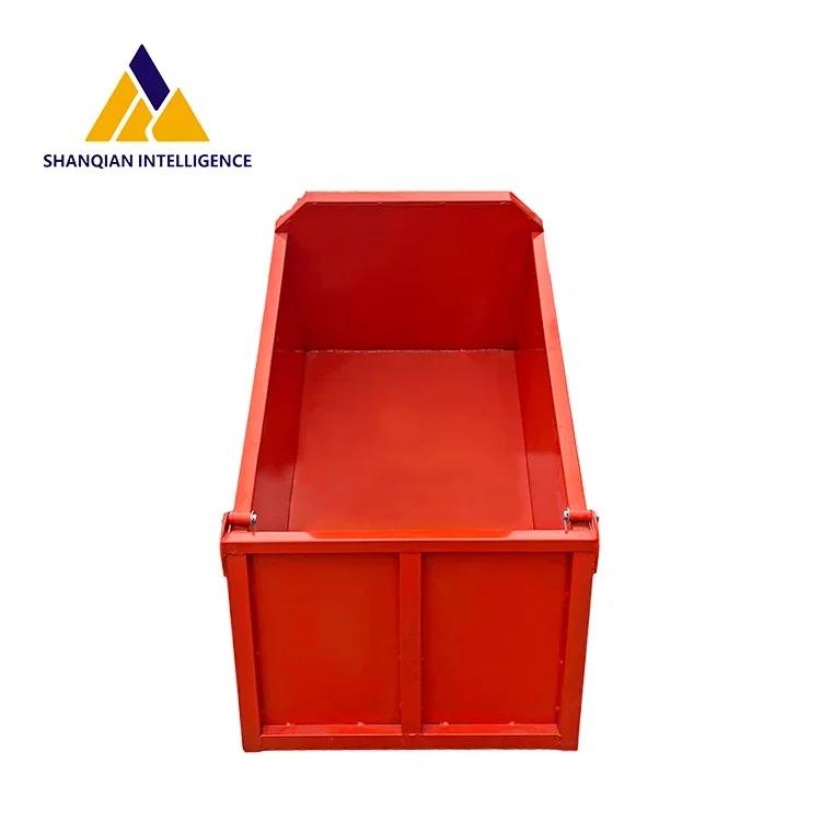 Shanqian High Quality Battery Hand Push Dump Cart Powered Dump-overland Carts Garden Trolley For Construction Site