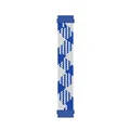 Blue and white