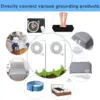 Universal Grounding Rod with 65 ft Ground Wire，Easy to Use with Outdoor Grounded Earthing Mats Pads Sheets Wrist Bands Blankets 2