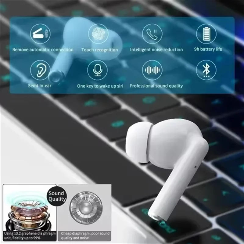 PRO10 Wireless Headphones Earphone Bluetooth-compatible Waterproof Wireless Headset with Mic for Xiaomi IPhone Pro10 Earbuds 5