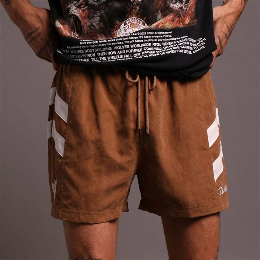 Men Hot Shorts Light Weight Thin Short Pants Running Squat Fitness Shorts Men GYM Wear Quick-drying Drawstring Shorts