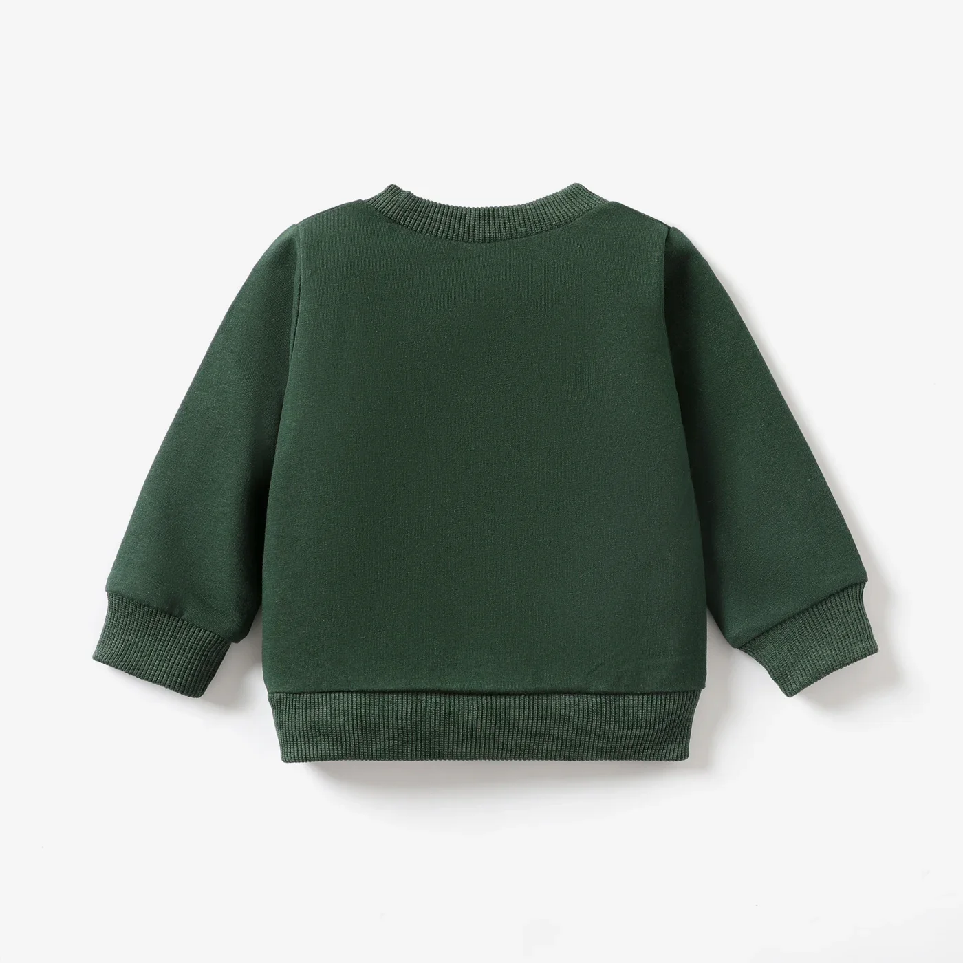 PatPat Baby Boy Animal Pattern Dinosaur Embroidery Long Sleeves Sweatshirt Animal pattern Casual/Outdoor The dinosaur children sweatshirt
