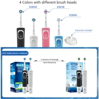 Oral B D100 Electric Toothbrush 2D Vitality Cleaning Teeth Brush Waterproof Electronic Teeth Brush Inductive Charger With Timer 6